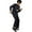Black, variant on DuoJiaJ Men's Disco Performance & Women's 70's Disco Fever Mamma Outfit Novelty Clothing For Parties & Festivals