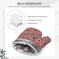 thumbnail image 4 of Sikiie Poker Oven Mitts and Pot Holders Set, Kitchen Oven Glove High Heat Resistant with Non-Slip Silicone Surface for Cooking, 4 of 7