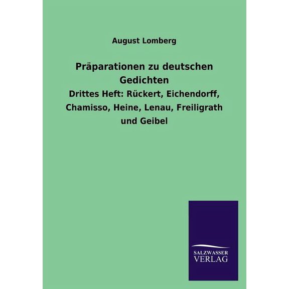 Präparationen zu deutschen Gedichten (Paperback)