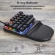 thumbnail image 5 of Teclado Motospeed K27 Teclado mecánico de una mano 27 teclas Teclado para juegos por cable LED Efecto de luz mixta Interruptores mecánicos azules MOTOSPEED Teclado, 5 of 6