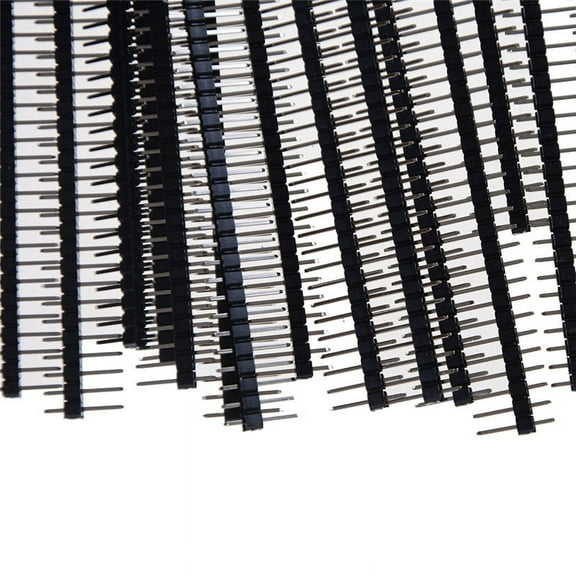 20Pcs 40Pin 2.54mm Single Row Straight Male Pin Header Connector Strip B WA