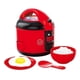 thumbnail image 1 of 6pcs/set Kitchen Pretend Play Rice Cooker with Light and Sounds Early Learning Preschool Cooking Toy Kids Gift, 1 of 4