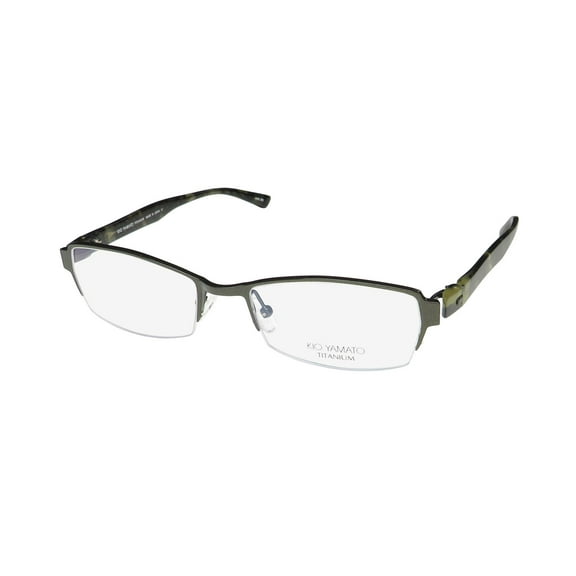 KIO YAMATO KT-348 TITANIUM HALF-RIMLESS GENIUNE JAPANESE EYEGLASS FRAME/GLASSES