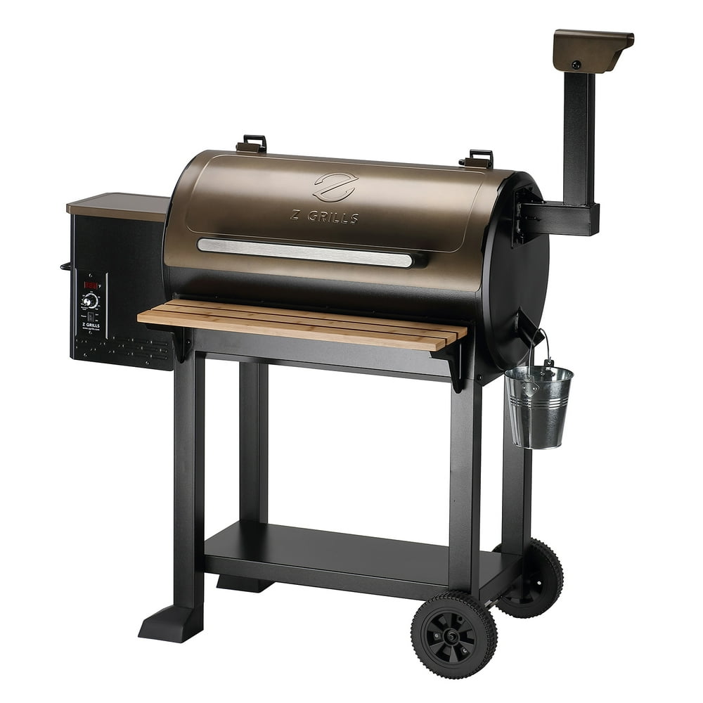 Z GRILLS Wood Pellet Grill BBQ Smoker Digital Control Brown ZPG550C