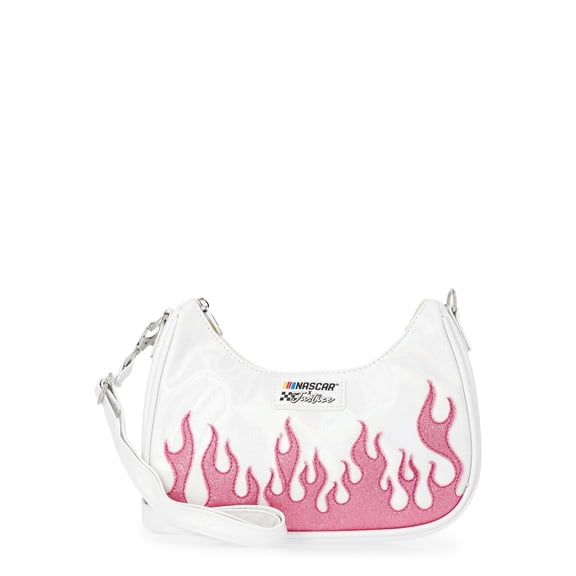 Justice x NASCAR Girls' Faux Leather Flame Crossbody Handbag