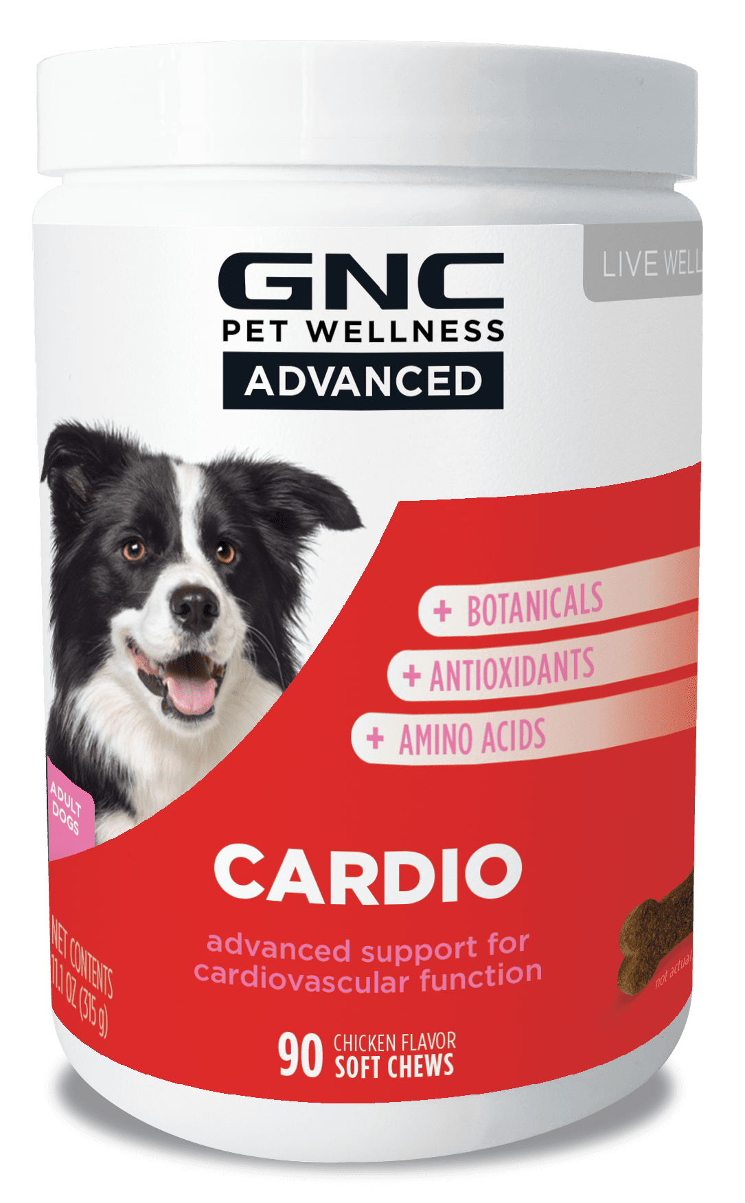 GNC Pets Advanced Pet Supplements Dog Cardio Soft Chews 90Ct