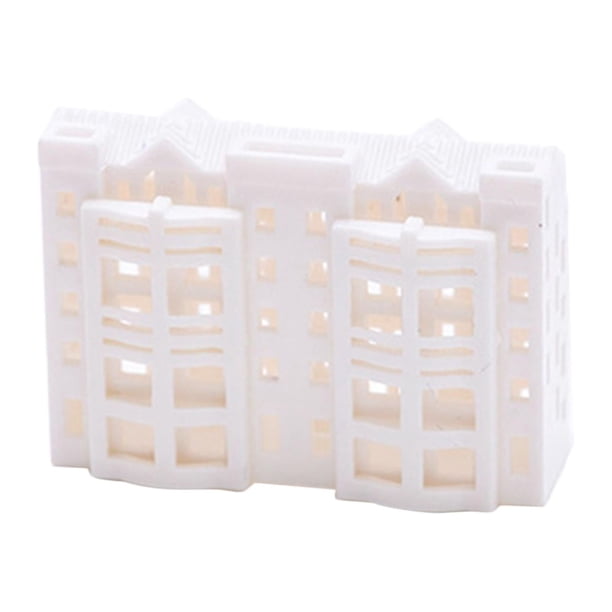 Edificio de apartamentos en miniatura 1:500/1:800, simulación artesanal, Diorama, modelo de construcción de ciudad moderna, accesorios de jardín de , estilo D, 1. 500