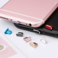 thumbnail image 4 of 2pcs Universal Dustproof Cover Aluminium Alloy Dock Port Cap Anti Dust Plug Metal Stopper GOLD, 4 of 8