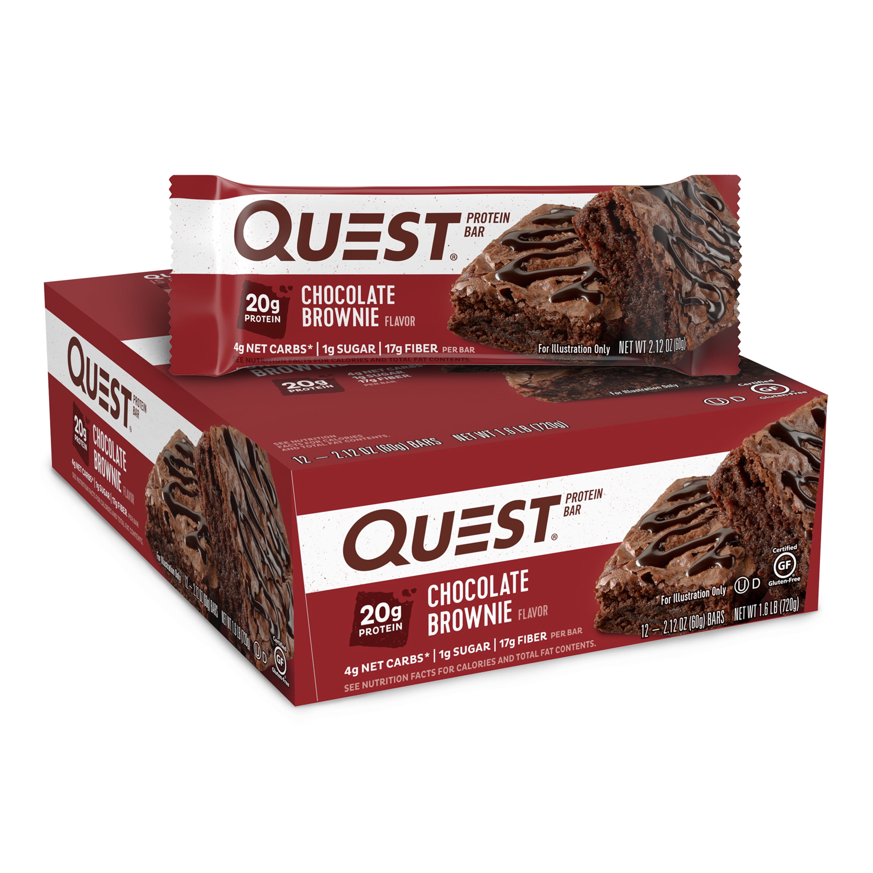 pics Are Quest Protein Bars Good For Weight Loss quest protein bar chocolate brownie 20g protein 12 ct walmart com