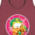 thumbnail image 3 of Garfield - Santas Little Helpers - Women's Racerback Tank Top, 3 of 5