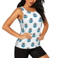 thumbnail image 2 of Haiem Turtle Printed Women's Workout Tank Top, Quick-Dry Sleeveless Gym Shirt, Breathable Lightweight Athletic Top for Running, Yoga, and Casual Wear-XX-Large, 2 of 7