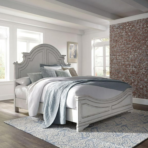 Liberty Furniture Magnolia Manor California King Panel Bed - White
