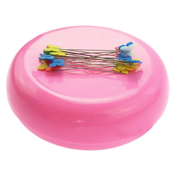 Apooke Round Magnetic Sewing Needles Cushion Pincushion Caddy Magnetic Pins Holder