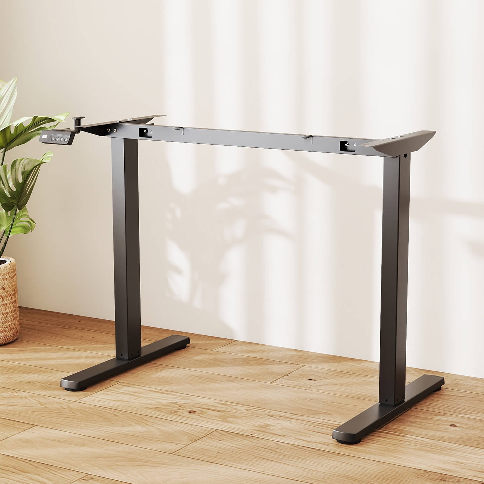 Costway Electric Standing Desk Frame with LED Display Memory Positions for 40”-48” Desktop Black