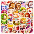thumbnail image 1 of 10/30/50 Uds. Pegatina de PVC de erizo de dibujos animados bonitos, decoración estética para niños, papelería para álbum de recortes, suministros escolares para niños, 1 of 5