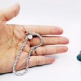 thumbnail image 3 of Fashion Wave Chain Twisted Round Charm Bracelet Bangle Party Jewelry Gift for Women Men Girls Boys, 3 of 4