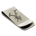 thumbnail image 1 of Stainless Steel Letter Y Initial Floral Monogram Engraved Engraved Money Clip Credit Card Holder, 1 of 1
