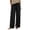 Black(New&Hot), variant on ZHYou No Boundarie Womens Wide Leg Pants Drawstring High Waist Lightweight Flowy Floor Length Casual Lounge Trousers with Side Pockets,Black,Size M