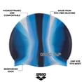 thumbnail image 2 of Gorra de Natación Unisex Arena Pop Art de Silicona para Adultos Azul/Azul Marino, 2 of 7