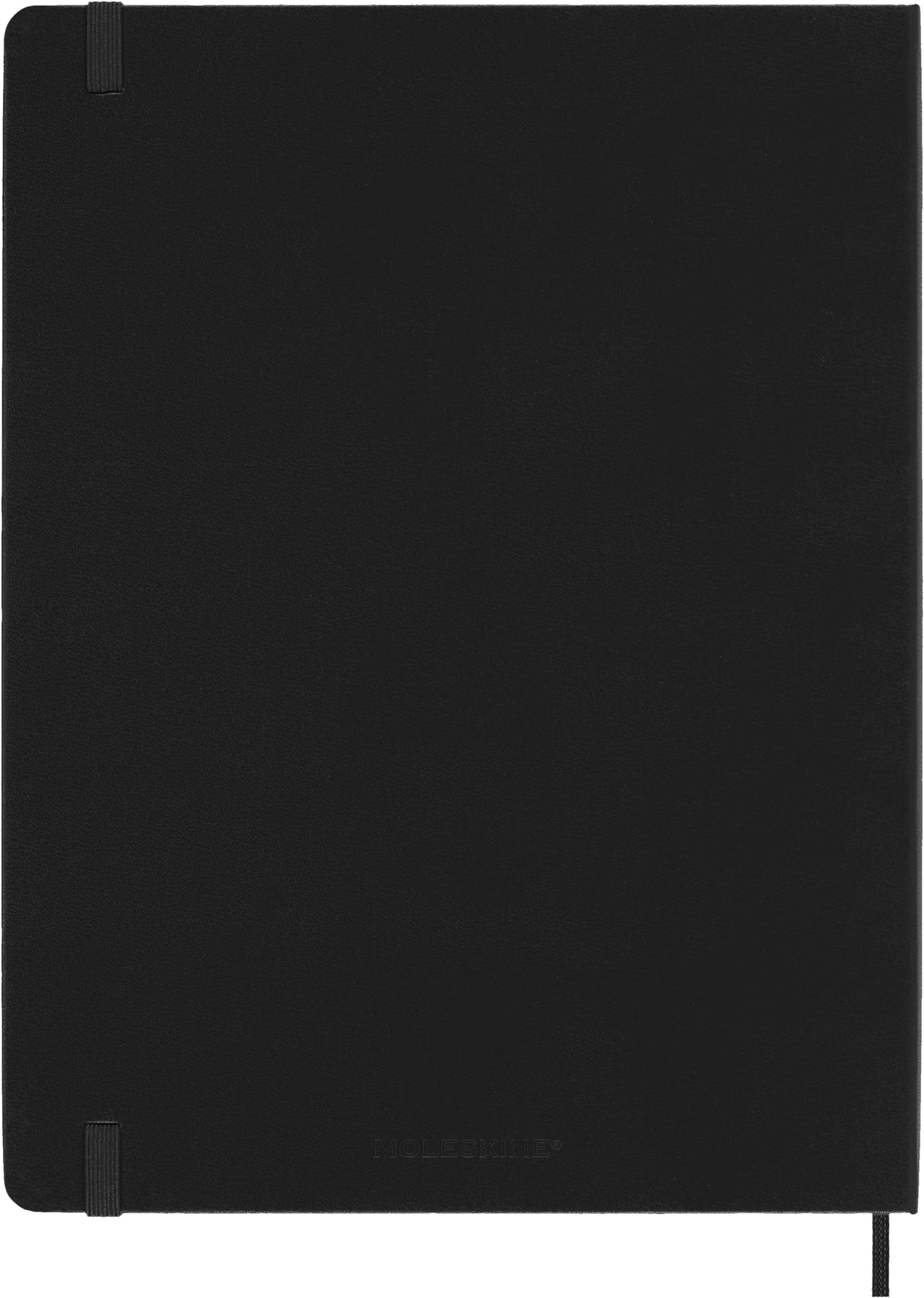 Moleskine 2024 Weekly Planner, 12M, Extra Large, Black, Hard Cover (7.5 x 10) XL