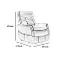 thumbnail image 5 of Barrett Power Lift Recliner Chair, Navy Blue Faux Leather, Pillow Back, 5 of 5