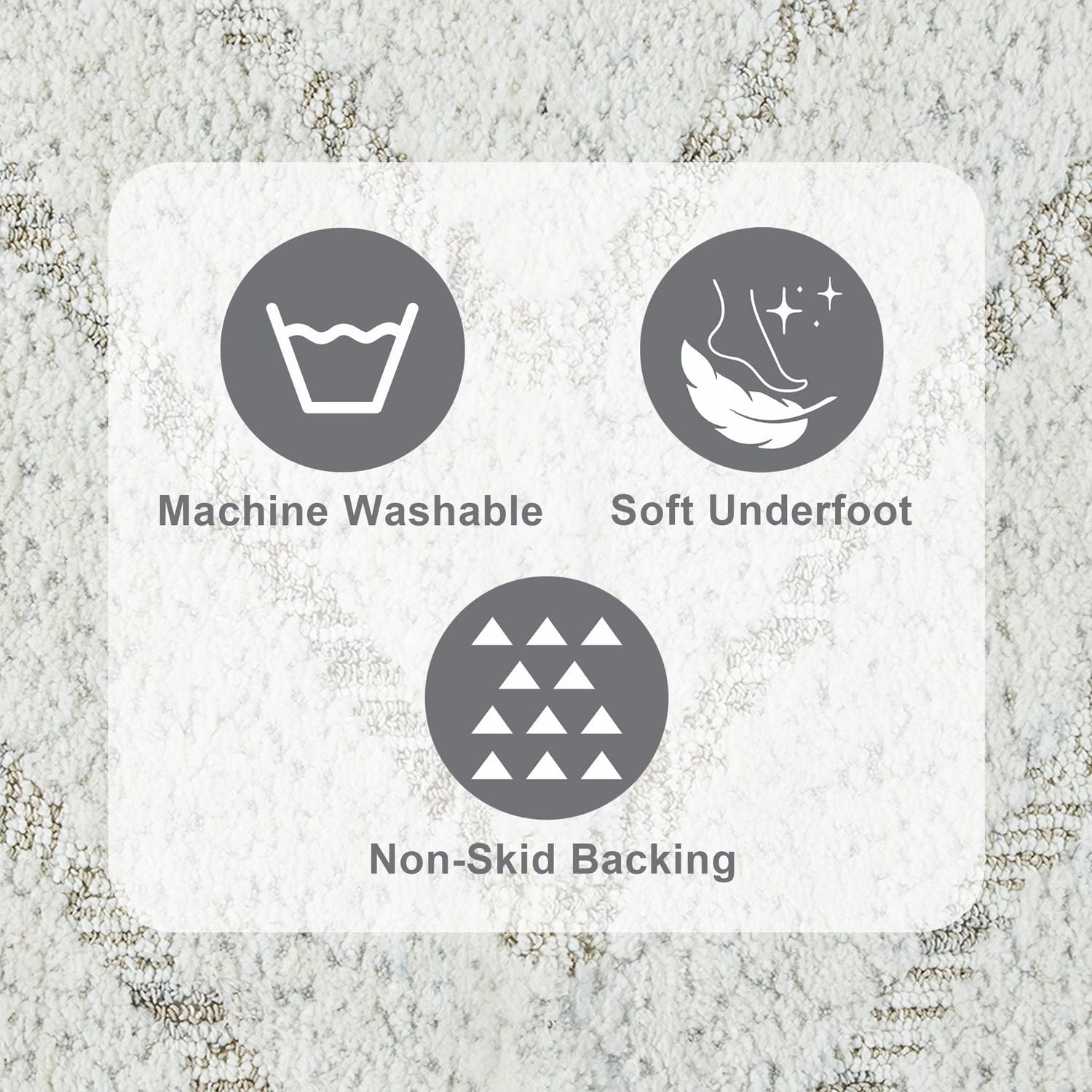 Ensemble de tapis pour salle de bain 2 pièces marbré V Mainstays