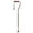 Bronze, variant on Medline Offset Walking Cane, 29-In to 38-In Adjustable Height, 300 lb Weight Capacity, Aluminum, Chrome