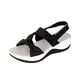 thumbnail image 2 of Zapatos de mujer Tacones de cuña planos Sandalias casuales de mujer con soporte de arco Wmkox8yii  nm10751, 2 of 9