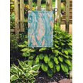 thumbnail image 2 of JSDART Colorful Paint Marble Ink Colorfull Green Abstract Pattern Agate Organic Garden Flag Decorative Flag House Banner 28x40 inch, 2 of 2
