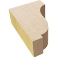 thumbnail image 6 of 2"W x 4"D x 6"H Classic Van Buren Rough Cedar Woodgrain TimberThane Corbel, Primed Tan, 6 of 6