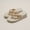 Bee Chain Beige, variant on Wedge Flip Flops for Women, Beach Sea Shell Starfish Pearl Decor Platform Sandals, 3-5CM Mid Heel Mesh Strap Summer Casual Anti-Slip Wedge Thong Sandals