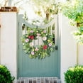 thumbnail image 1 of Flower Wreath Rattan Simulated Flower Home Living Room Balcony Ornaments Spring Flowers And Decorations In Front Of The Door, 1 of 9