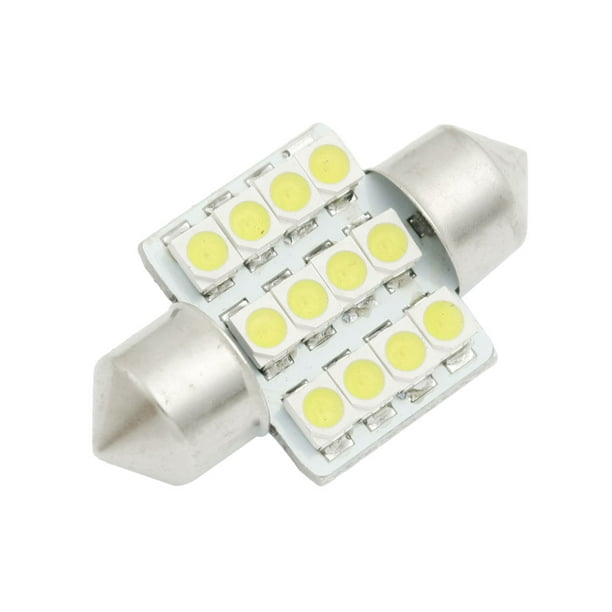 31mm Blanc 12 SMD LED Dôme Carte Lumières Lampe Interne pour Voiture Automatique