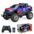thumbnail image 1 of New Bright 1:10 Scale Ford Raptor Remote Control Blue Truck, 61078-2B, 1 of 6