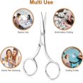thumbnail image 7 of EXLEAF 2 Pack Small Scissors,Professional Eyebrow & Facial Hair Scissors Stainless Steel Precision Grooming Kit for Women & Men | 3.5” Straight Tip for Eyebrows,Beard,Nose,Mustache & Ear Hair, 7 of 7