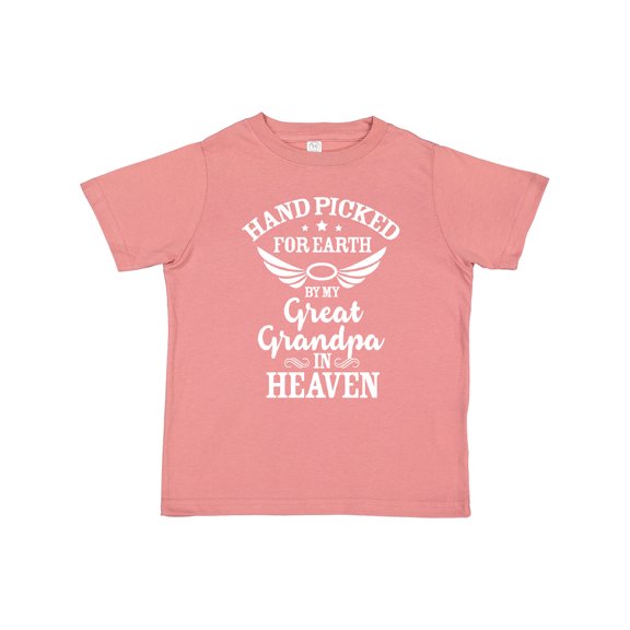 Inktastic Handpicked for Earth by My Great Grandpa in Heaven Boys or Girls Toddler T-Shirt