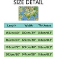 thumbnail image 3 of Crawling Indoor Carpet Play Mat Cartoon World Map for Living Room Bedroom Educational Nursery Floor Mat Area Rugs 72x48in, 3 of 6