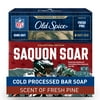 Old Spice Men's Cold Processed Bar Soap, NFL Collection, Saquon Soar, Fresh Pine, 5oz