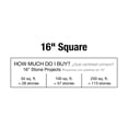 thumbnail image 3 of Pavestone 16" Square Pewter Concrete Stepping Stone, 3 of 5