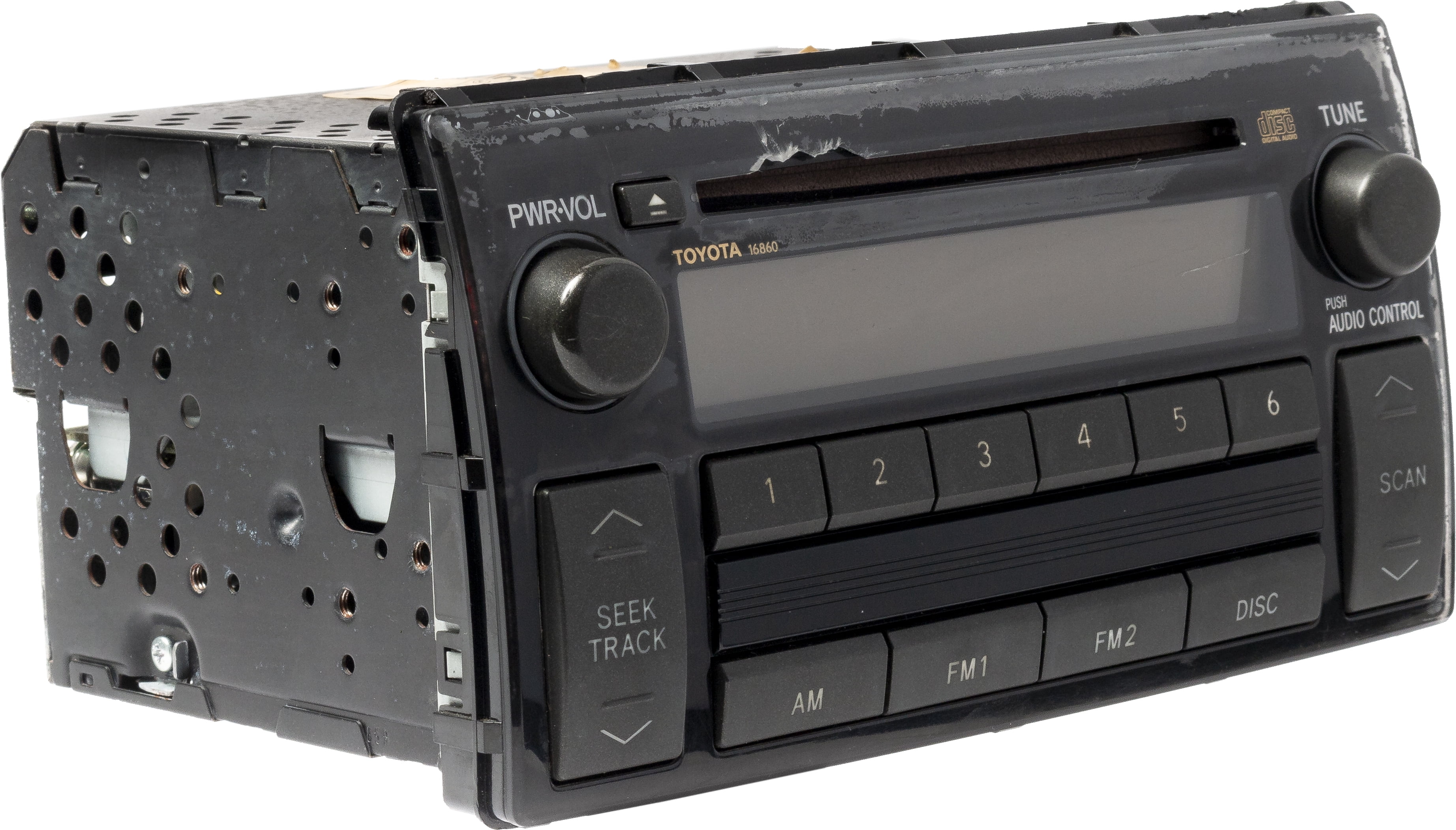 Restored 2005-06 Toyota Camry AMFM Radio Single Disc CD Player 86120AA160 Face Code 16860 (Refurbished)