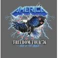 thumbnail image 2 of Girl's Lost Gods America Freedom Tour '76 Graphic Tee Black X Small, 2 of 4