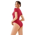 thumbnail image 2 of Body REORIA rojo con doble forro básico de manga corta para mujer 20, 2 of 5