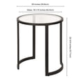 thumbnail image 6 of Evelyn&Zoe Mitera 20" Wide Round Side Table, Blackened Bronze, 6 of 8