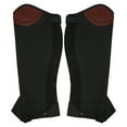 thumbnail image 2 of 1 Pair Rear Zip Half Chap, Leather Half Chaps Equestrian Horse Riding Half Chaps Leg Guard Protector For Adults, 2 of 8