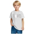 thumbnail image 3 of Robe à Manches Courtes Chemise à Manches Courtes Tout-Petits Enfants Garçons Filles T-Shirt Imprimé Baseball Mode Mignon Col Rond Imprimé Haut à Manches Courtes Chemise de Baseball Garçons Hauts à Manches Courtes, 3 of 5