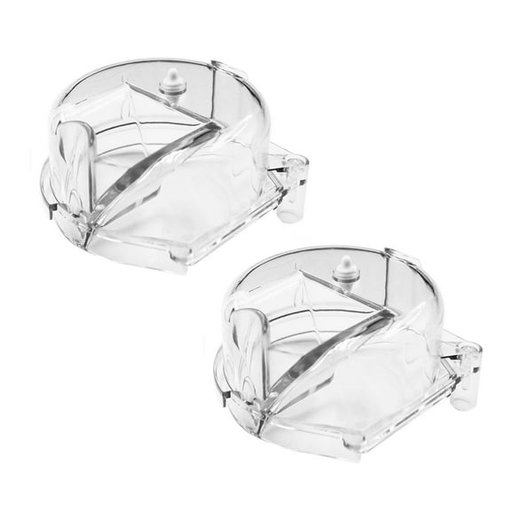 2PCS Clear Grinder Covers Kitchen Appliance Part Office Coffee Portable Coffee Grinder Lid for Grinding Result