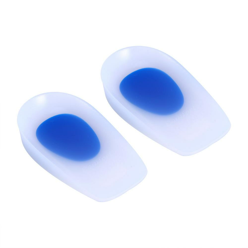 HERCHR 1 Pair Silicon Gel Heel Cup Cushion Plantillas Fascitis Plantar