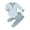 Blue, variant on Toddler Baby Boy Fall Clothes Long Sleeve Shirt Tops and Pants Set Summer Outfit 2Pcs Long Sleeve Sweatshirt And Pants 2Pcs Set(Black,18-24 Months)