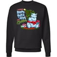 thumbnail image 2 of Inktastic I Wanna Hippopotamus for Christmas Cute Hippo Adult Sweatshirt, 2 of 4