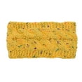 thumbnail image 2 of Headbands Autumn Windproof Elastic Head Protector Multicolor Adjustable Wide Ladies Ear Muffs Hair Accessories for Girls Yellow+color thread, 2 of 6